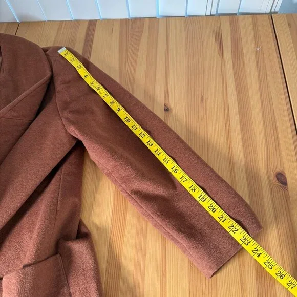 Vintage Dejac Saks-Jandel Wool Angora Cashmere Blazer Coal Old Money Luxury L - Picture 6 of 10